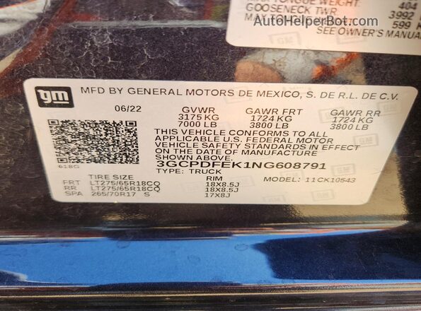 3GCPDFEK1NG608791 2022 CHEVROLET SILVERADO Black Engine compartment view