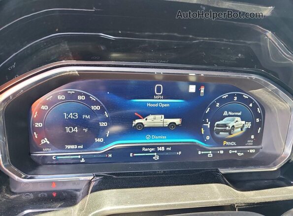 3GCPDFEK1NG608791 2022 CHEVROLET SILVERADO Black Instrument cluster view
