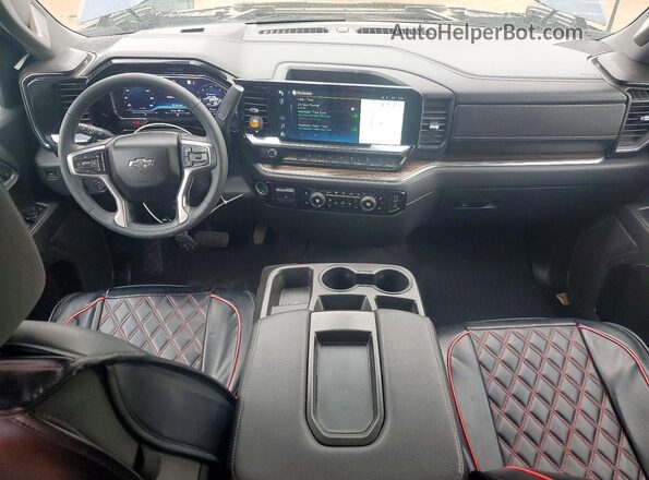 3GCPDFEK7PG265794 2023 CHEVROLET SILVERADO Blue Առջևի վահանակի տեսք