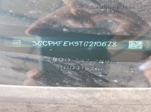 3GCPKFEK5TG210678 2026 CHEVROLET SILVERADO Gray VIN sticker view