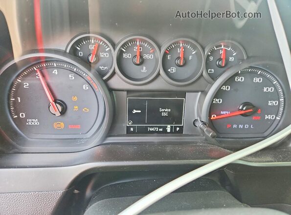 3GCPWBEF5LG149185 2020 CHEVROLET SILVERADO Red ხელსაწყოთა პანელის ხედი