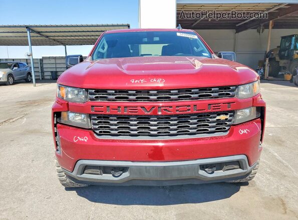 3GCPWBEH2LG244322 2020 CHEVROLET SILVERADO Maroon Front view