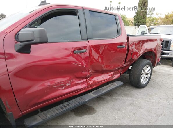 3GCPWBEK3MG290836 2021 CHEVROLET SILVERADO Бордовый Вид спереди