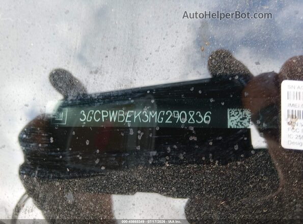 3GCPWBEK3MG290836 2021 CHEVROLET SILVERADO Бордовый Вид подкапотного пространства