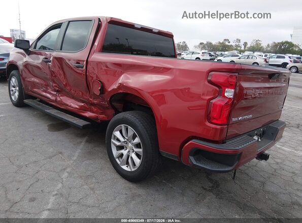 3GCPWBEK3MG290836 2021 CHEVROLET SILVERADO Бордовый Задняя левая четверть