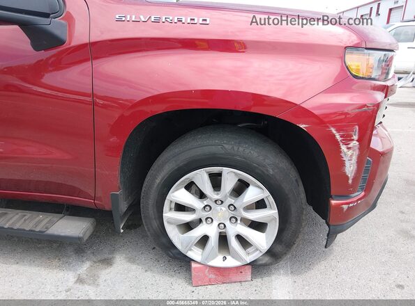 3GCPWBEK3MG290836 2021 CHEVROLET SILVERADO Бордовый 