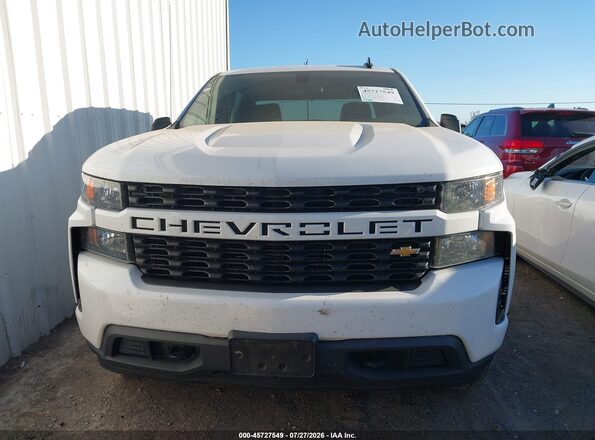 3GCPWBEK9LG356434 2020 CHEVROLET SILVERADO White Widok wnętrza z tyłu