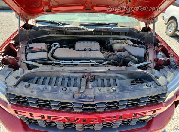 3GCPWBEKXNG173952 2022 CHEVROLET SILVERADO Red Vista interior trasera