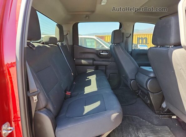 3GCPWBEKXNG173952 2022 CHEVROLET SILVERADO Red Vista de los asientos traseros