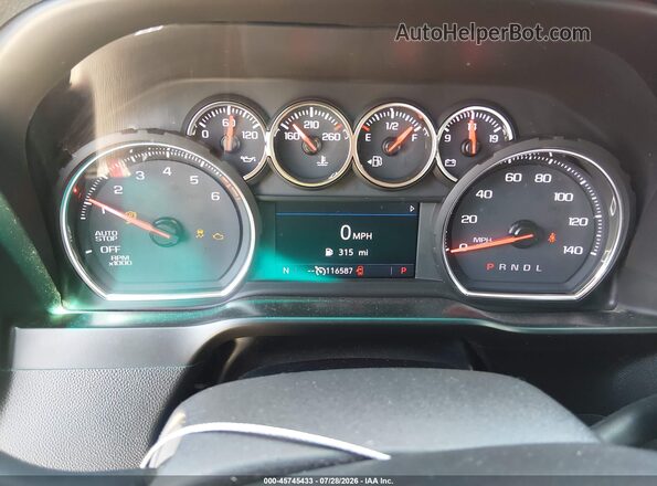 3GCPWCED3KG300415 2019 CHEVROLET SILVERADO Red უკანა სავარძლების ხედი