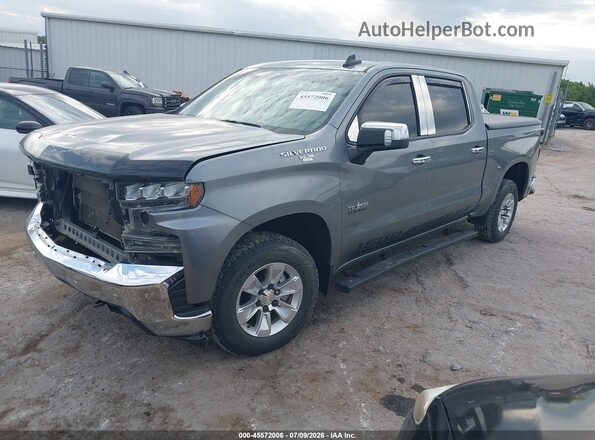 3GCPWCED4KG281731 2019 CHEVROLET SILVERADO Gray წინა მარცხენა ხედი სამი მეოთხედიდან