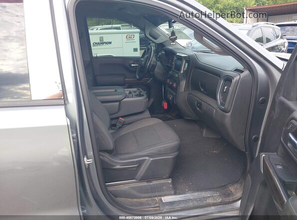 3GCPWCED4KG281731 2019 CHEVROLET SILVERADO Gray წინა სალონის ხედი