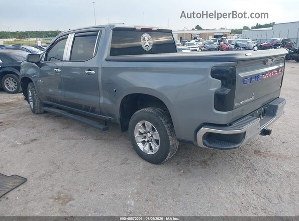 3GCPWCED4KG281731 2019 CHEVROLET SILVERADO Gray უკანა მარცხენა
