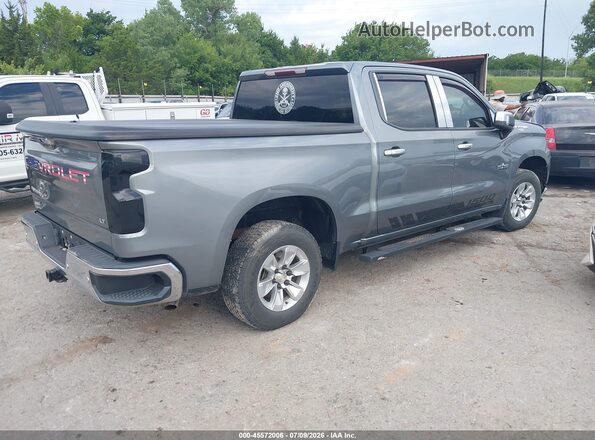 3GCPWCED4KG281731 2019 CHEVROLET SILVERADO Gray უკანა მარჯვენა