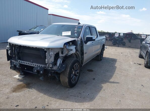 3GCPWCED5KG227273 2019 CHEVROLET SILVERADO Silver Առջևի ձախ երեք քառորդ տեսարան