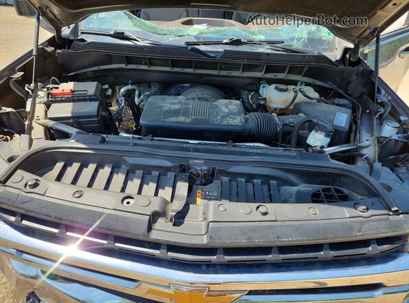 3GCPWCED5MG353412 2021 CHEVROLET SILVERADO Серый Вид задней части салона