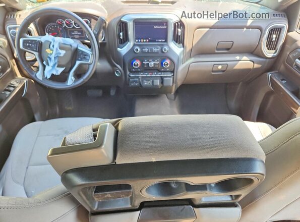 3GCPWCED5MG353412 2021 CHEVROLET SILVERADO Серый Вид панели приборов
