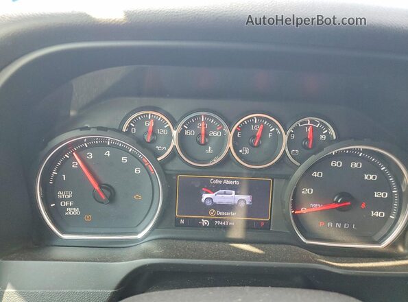 3GCPWCED7LG138564 2020 CHEVROLET SILVERADO Gray Widok zestawu wskaźników