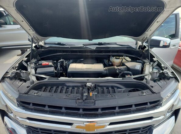 3GCPWCED7LG363566 2020 CHEVROLET SILVERADO Silver Widok wnętrza z tyłu