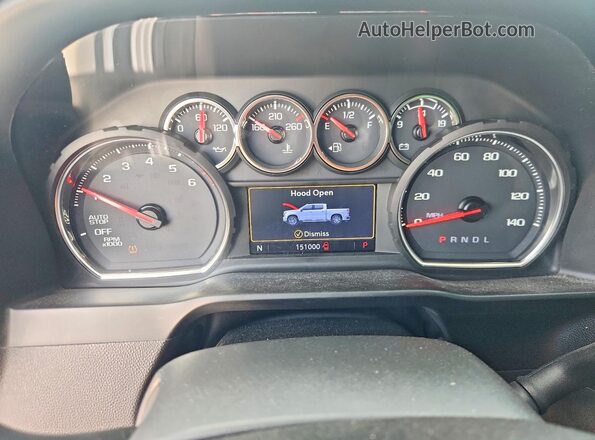 3GCPWCED7LG363566 2020 CHEVROLET SILVERADO Silver Widok zestawu wskaźników