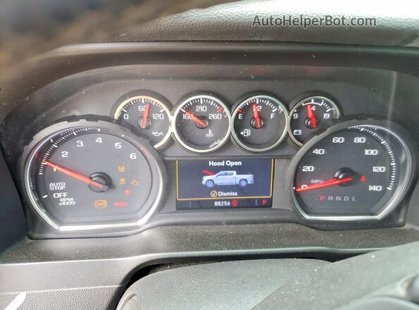 3GCPWCED8MG126358 2021 CHEVROLET SILVERADO Silver Instrument cluster view