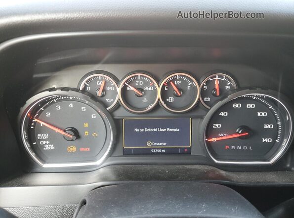 3GCPWCED8MG242238 2021 CHEVROLET SILVERADO White Widok zestawu wskaźników