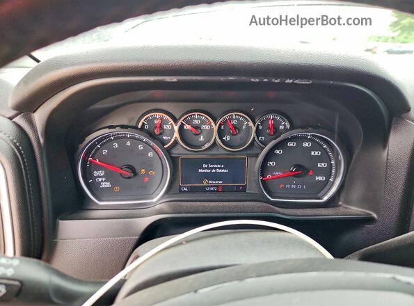 3GCPWCED9KG168308 2019 CHEVROLET SILVERADO Black Instrument cluster view