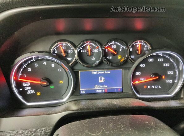 3GCPWCED9MG328819 2021 CHEVROLET SILVERADO White Instrument cluster view