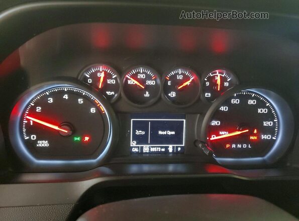 3GCPYBEH3LG451408 2020 CHEVROLET SILVERADO Gray Вид щитка приладів