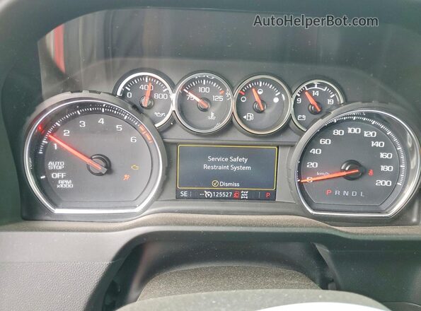 3GCPYBEK0NG185697 2022 CHEVROLET SILVERADO Red Սարքավորումների վահանակի տեսք