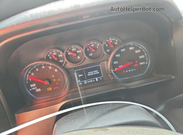 3GCPYBEK8MG254294 2021 CHEVROLET SILVERADO Black Вид щитка приладів