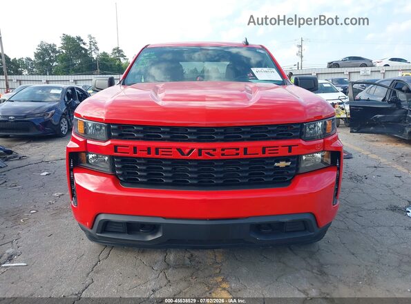3GCPYBEK9MG366635 2021 CHEVROLET SILVERADO Red Вид щитка приладів