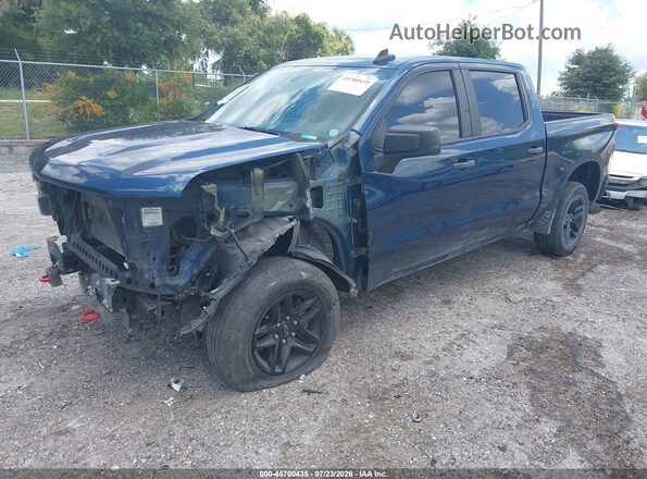 3GCPYCEF1KG140773 2019 CHEVROLET SILVERADO Dark Blue Передня ліва чверть