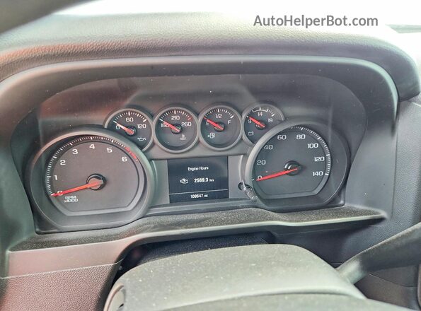 3GCPYCEF6LG437703 2020 CHEVROLET SILVERADO Silver ხელსაწყოთა პანელის ხედი