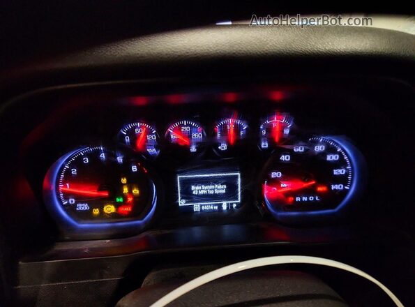 3GCPYCEF8LG250317 2020 CHEVROLET SILVERADO Gray ხელსაწყოთა პანელის ხედი