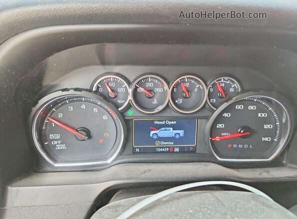 3GCPYCEK4NG103783 2022 CHEVROLET SILVERADO Red ხელსაწყოთა პანელის ხედი