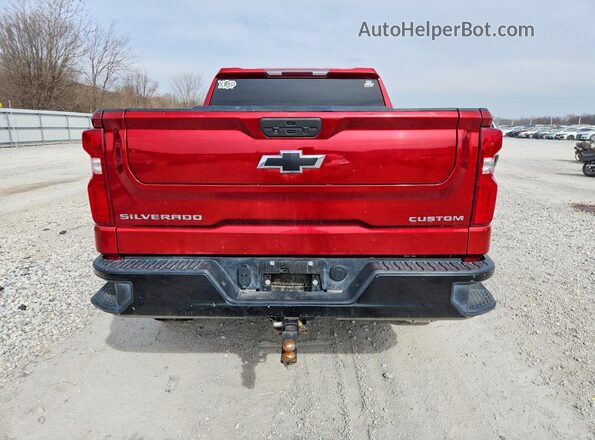 3GCPYCEK4NG103783 2022 CHEVROLET SILVERADO Red უკანა ხედი