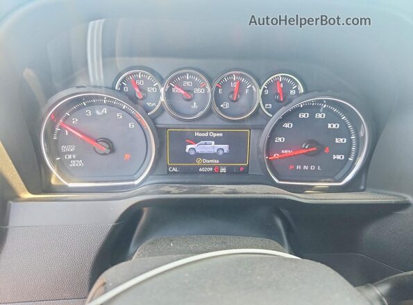 3GCPYEEK9KG209279 2019 CHEVROLET SILVERADO Black Вид щитка приладів