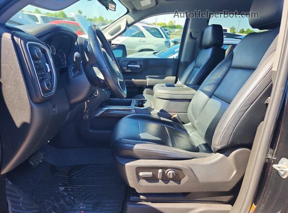 3GCPYFED0NG169928 2022 CHEVROLET SILVERADO Black Widok wnętrza z przodu