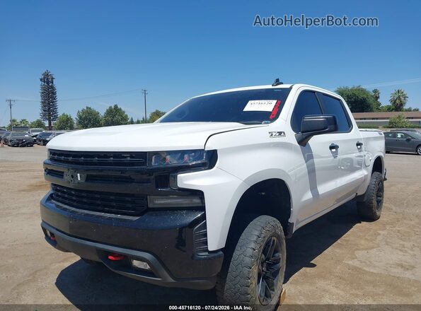 3GCPYFED1KG182697 2019 CHEVROLET SILVERADO White Vista tres cuartos delantera izquierda
