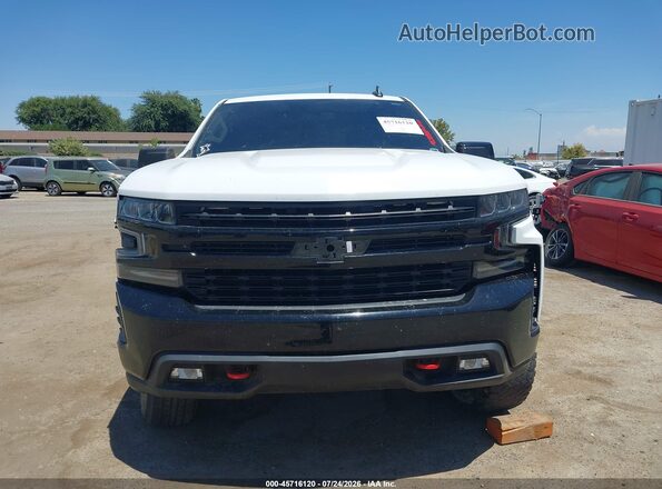 3GCPYFED1KG182697 2019 CHEVROLET SILVERADO White Vista del cuadro de instrumentos