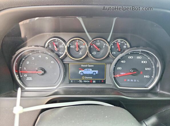 3GCPYFED2MG473308 2021 CHEVROLET SILVERADO White Սարքավորումների վահանակի տեսք