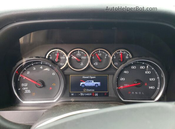 3GCPYFED4LG328656 2020 CHEVROLET SILVERADO Black ხელსაწყოთა პანელის ხედი