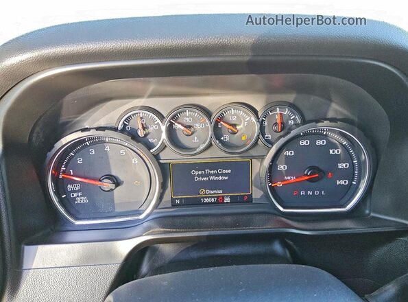 3GCPYFED7MG246261 2021 CHEVROLET SILVERADO Silver ხელსაწყოთა პანელის ხედი