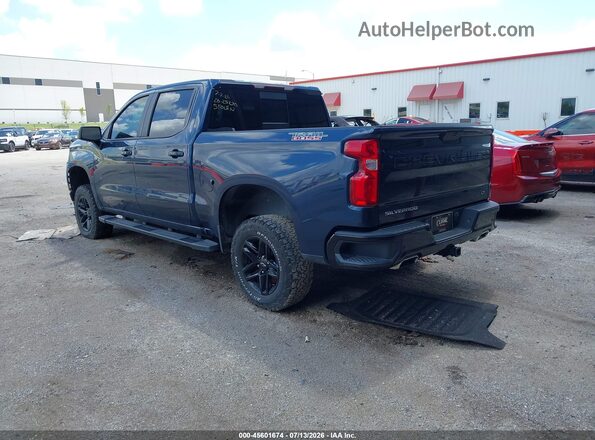 3GCPYFED8LG403858 2020 CHEVROLET SILVERADO Blue Trasero izquierdo