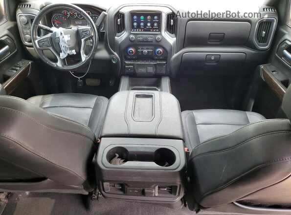 3GCPYFEL3MG303921 2021 CHEVROLET SILVERADO Черный Вид панели приборов