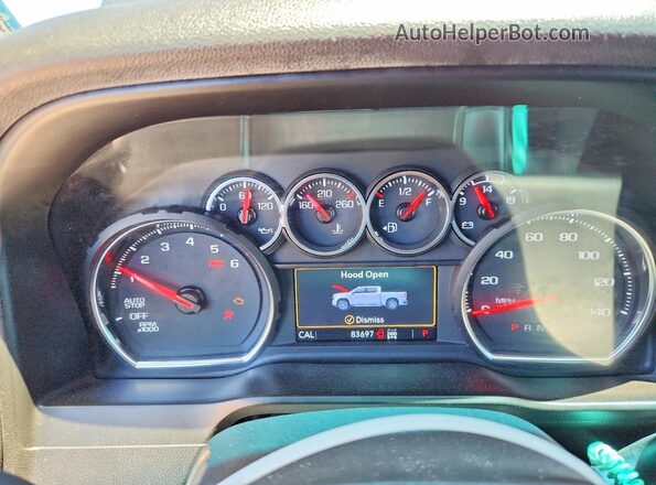 3GCPYFEL7MG173450 2021 CHEVROLET SILVERADO Черный Вид щитка приборов