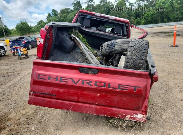 3GCPYFEL8MG462076 2021 CHEVROLET SILVERADO Red Vista trasera