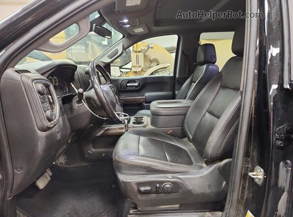 3GCPYFELXMG154360 2021 CHEVROLET SILVERADO Black Widok wnętrza z przodu