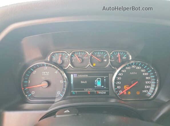3GCUCSEC2GG377104 2016 CHEVROLET SILVERADO Gray Widok zestawu wskaźników